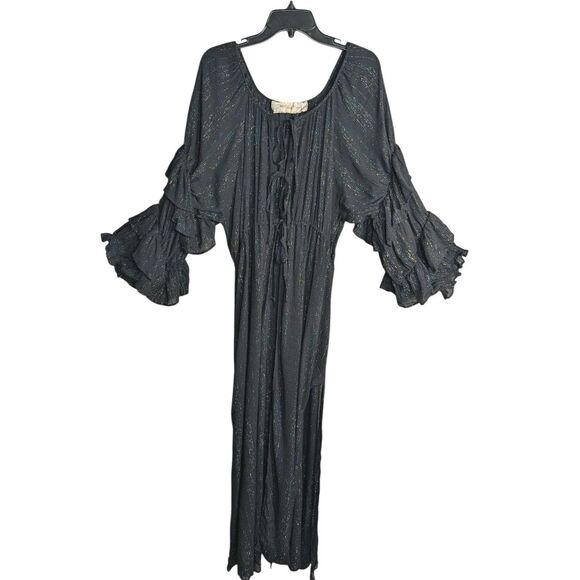 Jen’s Pirate Booty Revolution Kimono Electric Avenue Metallic Black Revolve M/L - Picture 3 of 11